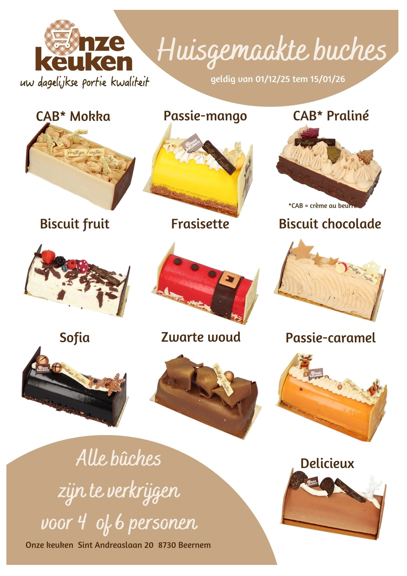 Buches en mini gebak